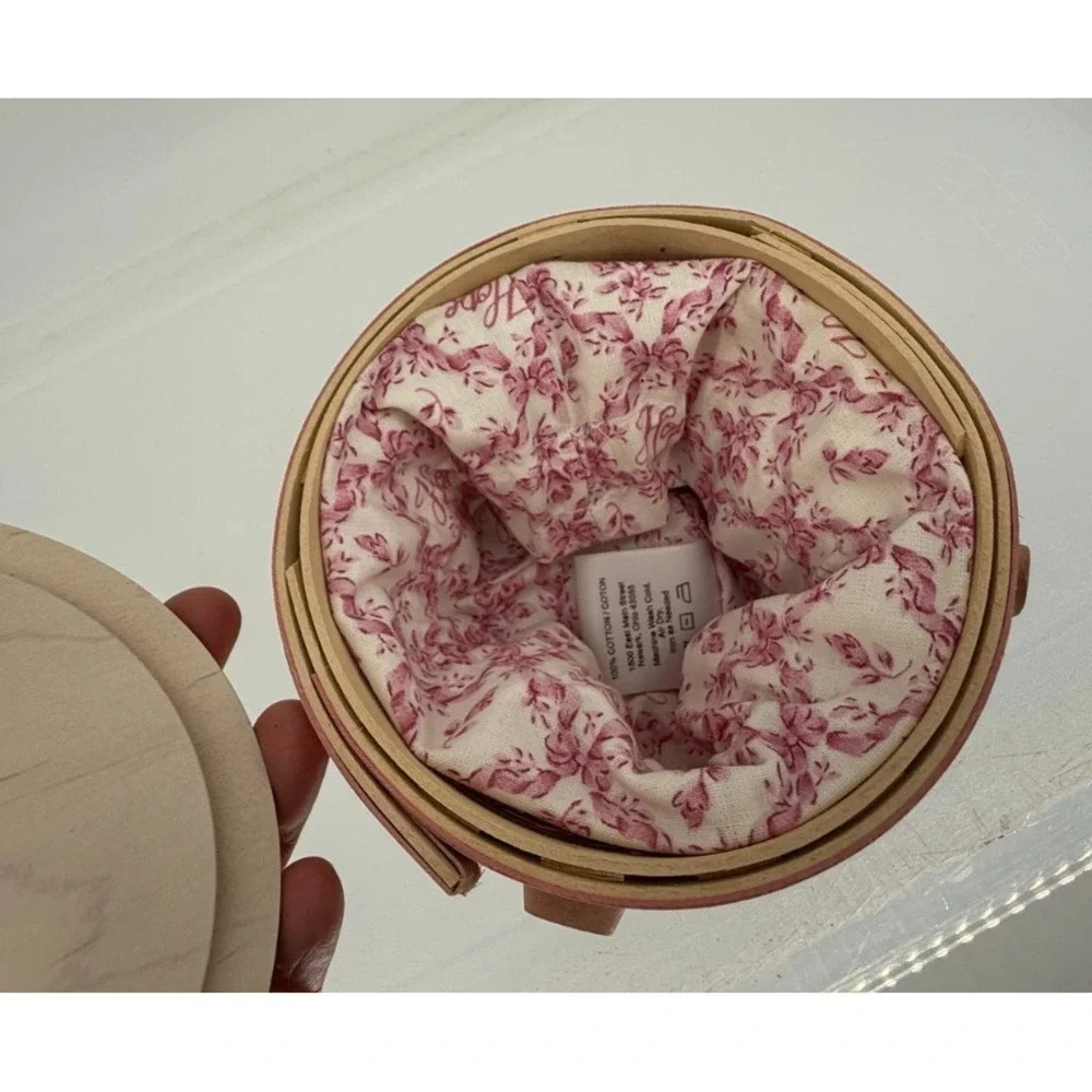 Longaberger American Cancer Society Hope Basket Pink Ribbon‎ Lid Protector Liner